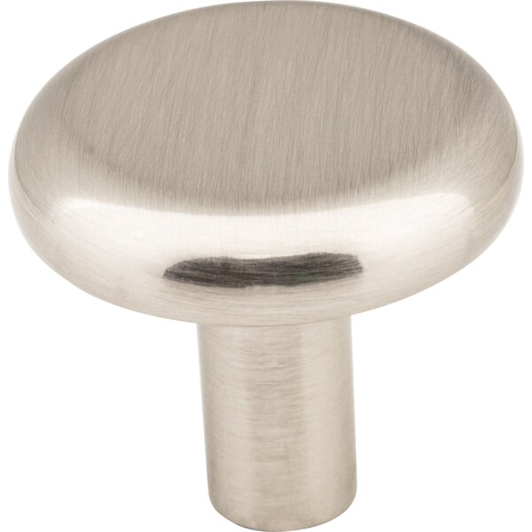 Elements 1-1/4" Diameter Satin Nickel Round Seaver Cabinet Knob 511SN - main